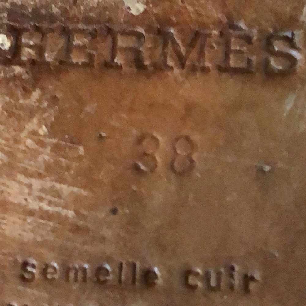 Hermes Paris loafer 38 EU box (bit beat) 2 dusters like new -blue but look black - Picture 5 of 12